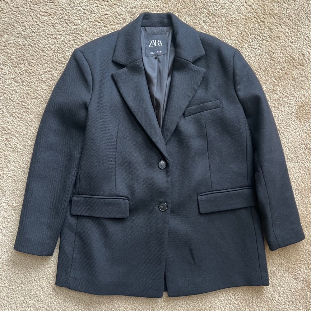 Zara Oversized Wool Blazer - Women’s Size Large